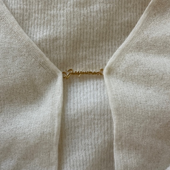 Jacquemus Off-White Le Cardigan Mohair 38 - Picture 2 of 3